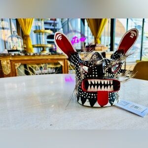 SOLD Carla Fernández Handcrafted Tecuán Mask | Indigenous Mexican Art